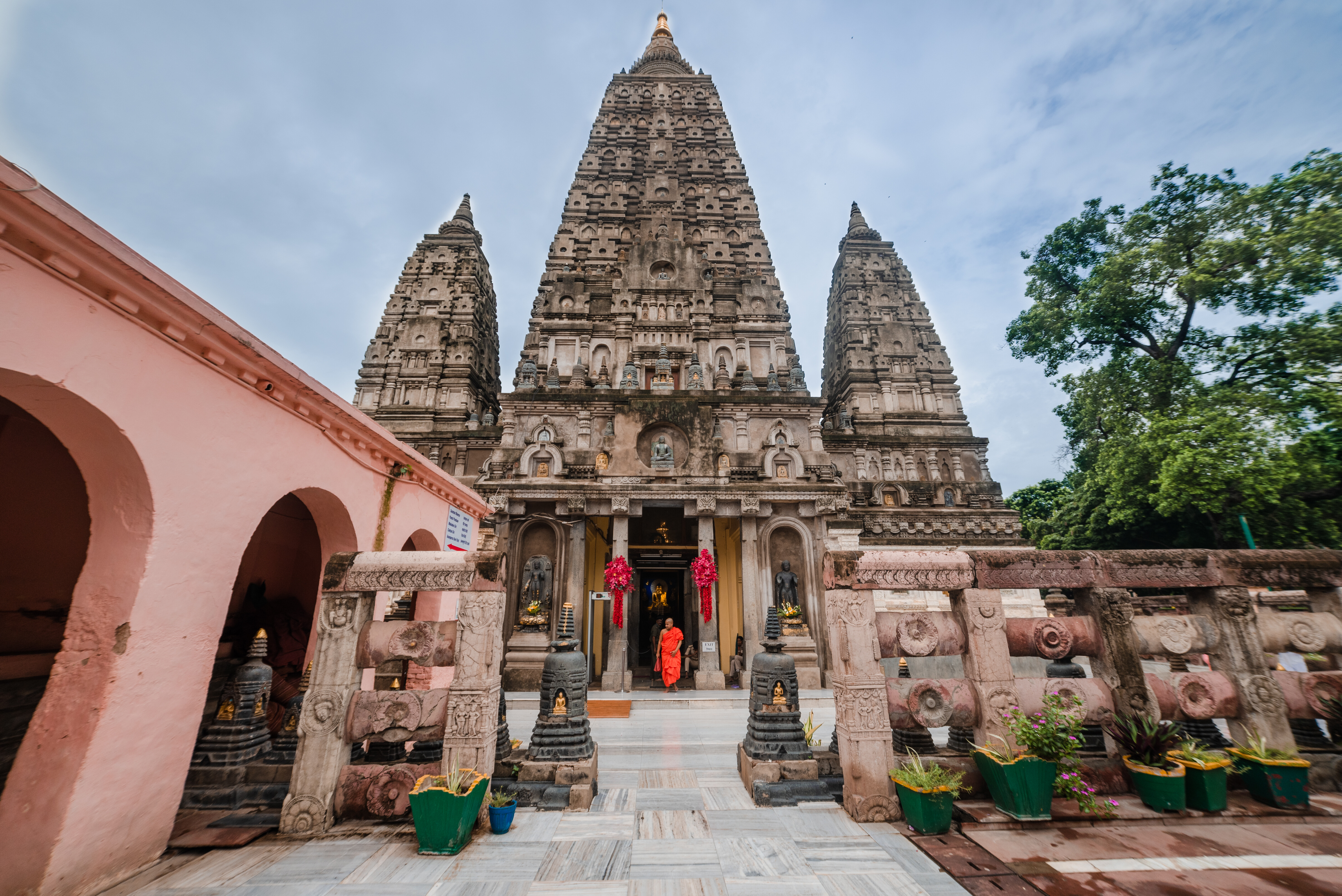 Mahabodhi Temple courtyard