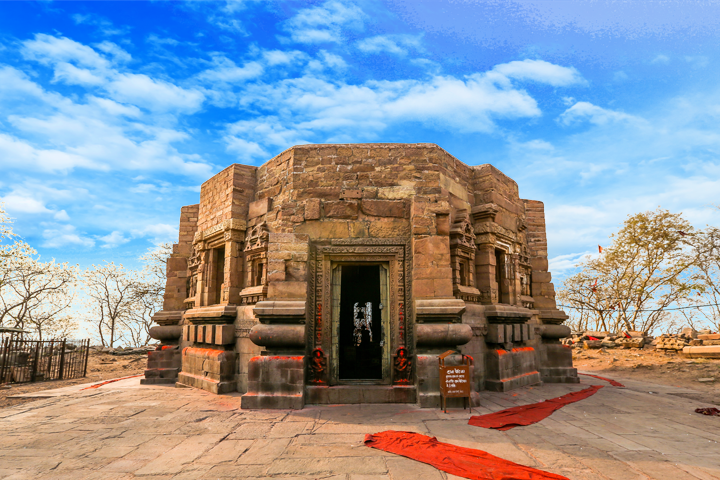 Sacred tank and temple precinct in Sitamarhi